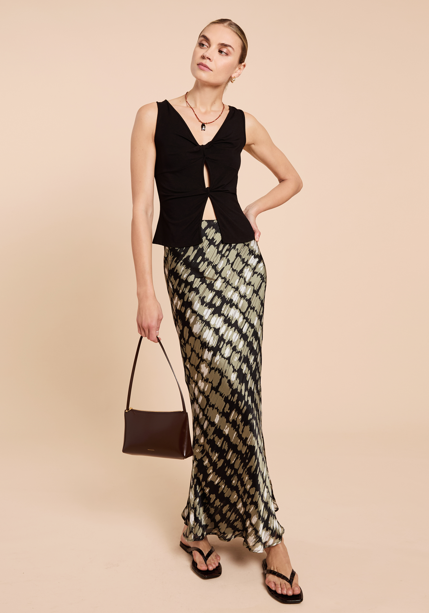 Reece Silk Skirt