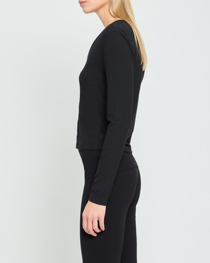 Soft Lounge Long Sleeve Button Up