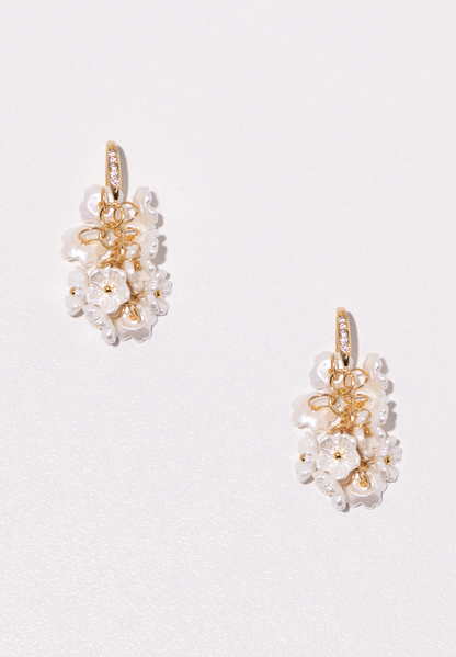 Flower Bouquet Dangle Earrings