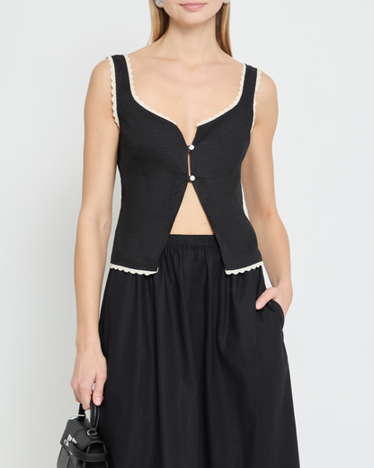 Dale Linen Top