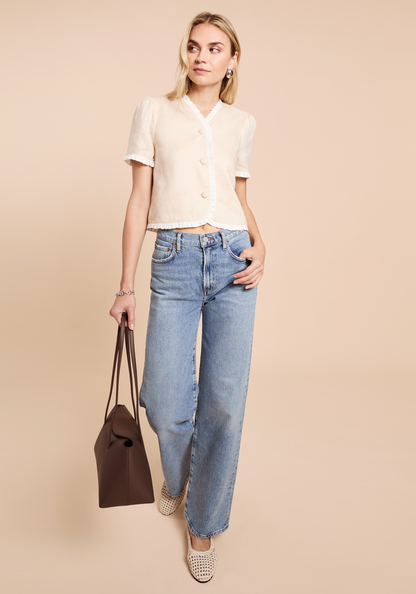 Isley Linen Top