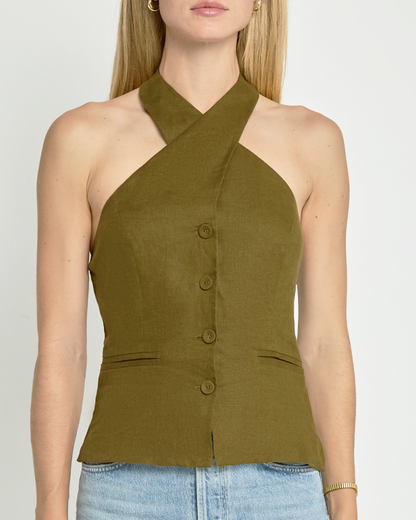 Yvonne Linen Top